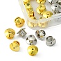 32Pcs 2 Colors Alloy Locking Pin Backs, Locking Pin Keeper Clasp, Cone Shape, for Brooch Finding