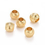 Eco-Friendly Brass Cat Eye Beads, Large Hole Beads, Long-Lasting Plated, Lead Free & Cadmium Free