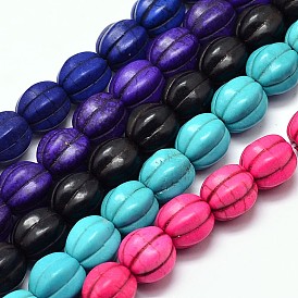 Synthetic Turquoise Bead Strands, Round