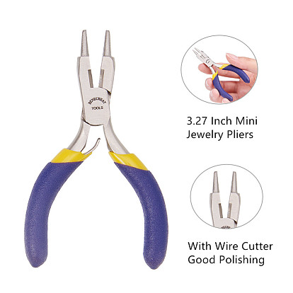 Carbon Steel Round Nose Pliers, Wire Cutter, Hand Tools, Ferronickel