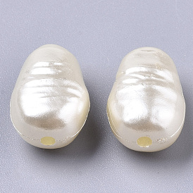 ABS Imitation Pearl Acrylic Beads, Oval