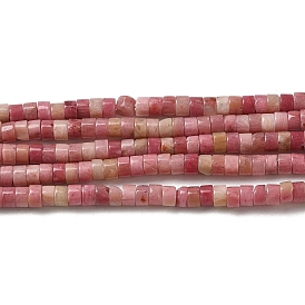 Natural Rhodonite Beads Strands, Disc, Heishi Beads