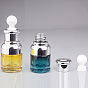Empty Glass Dropper Bottles, for Essential Oils Aromatherapy Lab Chemical, with Plastic Cover, Refillable Bottle