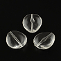 Teardrop Transparent Acrylic Beads, 20x17x6mm, Hole: 1.5mm, about 365pcs/500g