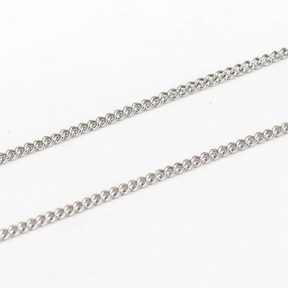 304 Stainless Steel Curb Chains, Soldered