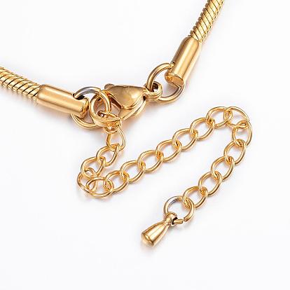 304 Stainless Steel Snake Chain Bracelets