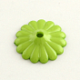 Непрозрачные акриловые цветок шарик крышки, более лепесток, 31x7 мм, Отверстие : 4 мм , около 295 шт / 500 г