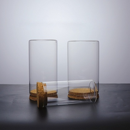 Jouets en verre transparent figurines présentoirs, Vitrine anti-poussière pour figurines avec socle