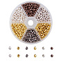 Tibetan Silver Alloy Spacer Beads, Faceted, Oval