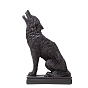 Resin Candle Holders, for Desktop Decor, Wolf