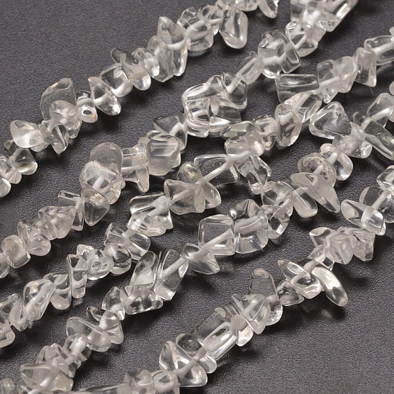 Brins de perles de verre, 5~8x5~8mm, Trou: 1mm, environ 31.5 pouce