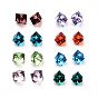 Faceted Cube Glass Cabochons, 8x8x8mm