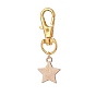 Independence Day Alloy Enamel Pendant Decorations, Butterfly Star Lip Pendant Ornament with Crystal Rhinestone