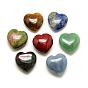 Piedras curativas de piedras preciosas de corazón natural, corazón amor piedras, piedras de palma de bolsillo para el equilibrio de reiki