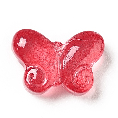 Transparent Glass Beads, Butterfly