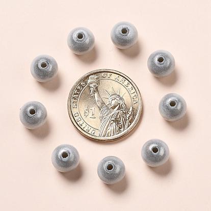 Perles acryliques laquées, perles de miracle, Perle en bourrelet, ronde, 10mm, Trou: 2mm