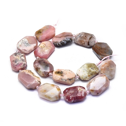 Perles d'opale naturelle brins, facette, nuggets
