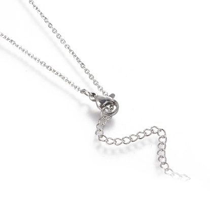 Ожерелье с кулоном из кубического циркония, с 304 кабельными цепочками из нержавеющей стали, летать сердце