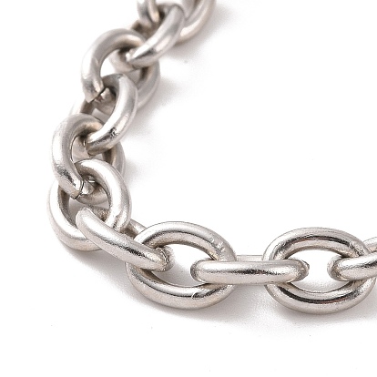 304 pulsera de cadena de cable de acero inoxidable para hombres y mujeres