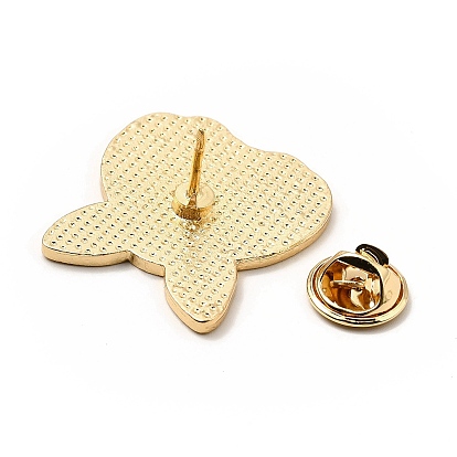 Pin de esmalte de cachorro, insignia creativa de aleación de oro claro para ropa de mochila