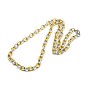 Fashionable 304 Stainless Steel Twisted Grain Cable Chain Necklaces, with Lobster Claw Clasps, 20 inch~21 inch(508~533mm)x7mm