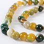 Natural Gemstone Agate Round Bead Strands, Dyed, 6mm, Hole: 1mm, about 63pcs/strand, 15.35 inch