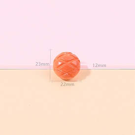 Opaque Resin Decoden Cabochons, for Hair Accessories, Imitation Food, Bread
