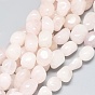 Naturel a augmenté perles de quartz brins, nuggets, pierre tombée