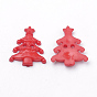 Boutons acryliques 2 trous, arbre de Noël