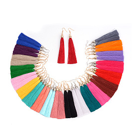 Boho Tassel Earrings for Women, Vintage Fashion Ear Drops with Fringe, Versatile Sweater Accessories