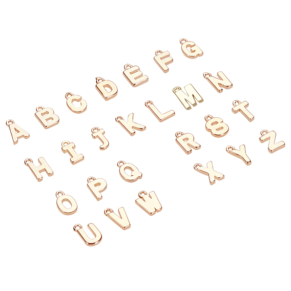Charmes en laiton, alphabet, lettre a ~ z