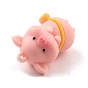 PVC Pendants, for DIY Keychain Making, Pig with Bag