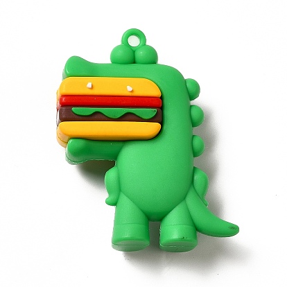 Динозавр с подвесками из пвх в форме гамбургера