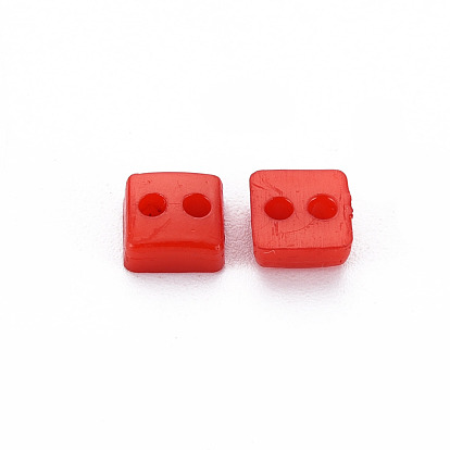 2-Hole Plastic Buttons, Square