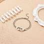 201 bracelet à maillons de menottes en acier inoxydable avec chaînes gourmettes pour hommes femmes
