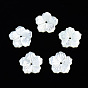 Perlas de concha de nácar blanco natural, flor
