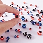 297Pcs 5 Sizes Round Evil Eye Resin Beads
