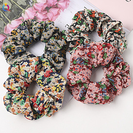 Cherry Floral Scrunchie Hair Ties for Women and Girls