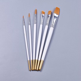 Ensembles de stylos pinceaux en bois, pour la peinture à l'huile d'aquarelle