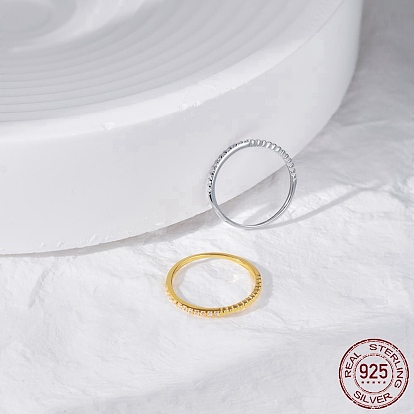 925 plata esterlina anillos de dedo, anillo apilable, con circonita y 925 sello para mujer, real 18k oro/chapado en platino