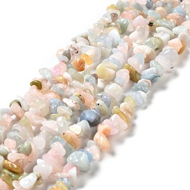 Chapelets de perles morganite naturelles  , puces