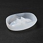 Oval Draining Soap Dish Silicone Molds, Resin Casting Molds, for UV Resin, Epoxy Resin Craft Making