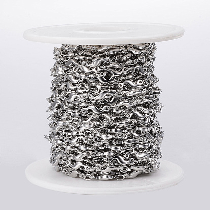 Placage ionique (ip) 304 chaînes à maillons en acier inoxydable, soudé, avec bobine