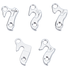 SUPERFINDINGS 5Pcs 5 Styles Aluminum Tail Hook, Variable Speed Hook, Bicycle Accessories