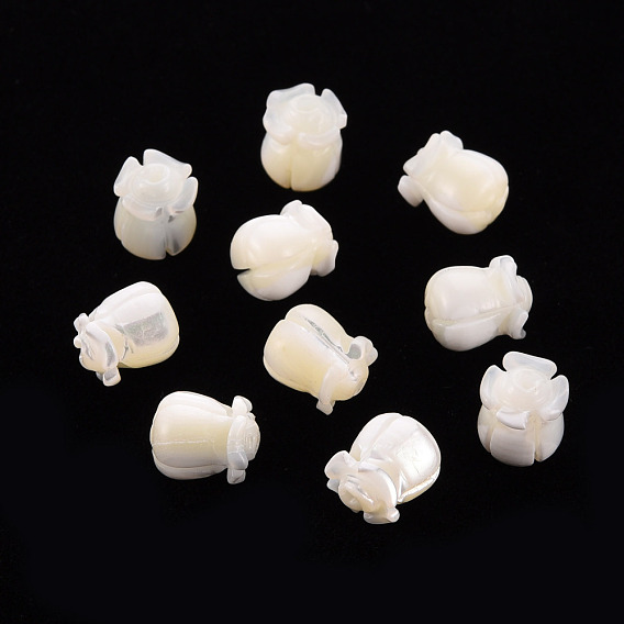 Natural Trochid Shell/Trochus Shell Beads, Lily of the Valley