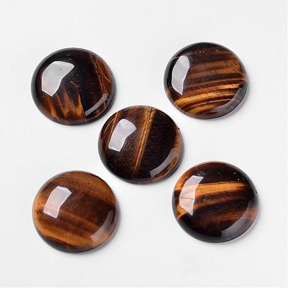Natural Gemstone Cabochons, Flat Back, Half Round/Dome, 28x7~8mm