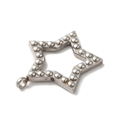 304 Stainless Steel Pendants, Hollow Star Charm