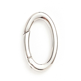 304 Stainless Steel Spring Gate Rings, Oval Rings