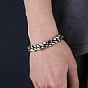 Stainless Steel Curb Chain Bracelet for Men