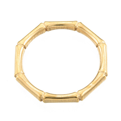 201 кольцо из нержавеющей стали с бамбуковой наклейкой для женщин